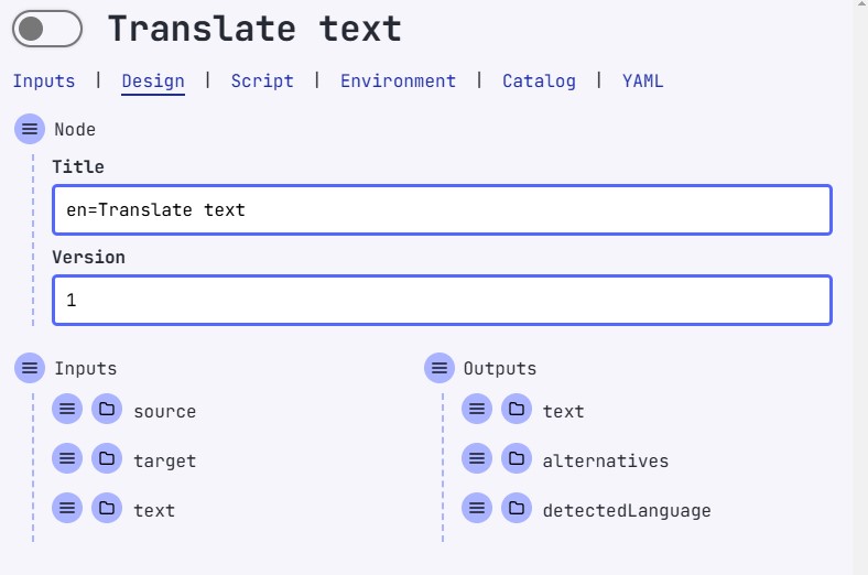 Design Tab
